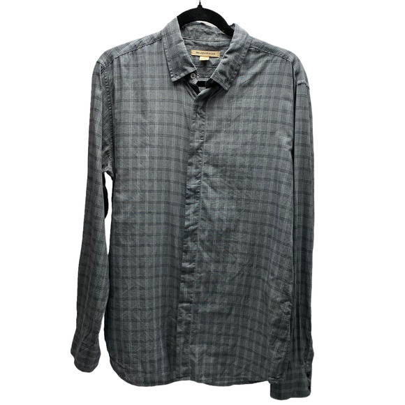 John Varvatos USA Long Sleeve Snap Front Dress Shirt Men's Size Large - Picture 1 of 9